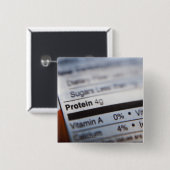 Etikett für Lebensmittel Button (Vorne & Hinten)