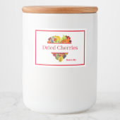 Etikett für Lebensmittelbehälterbehälter, getrockn (Vorderseite)