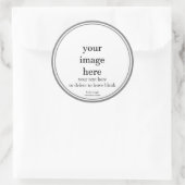 Etikett für leere weiße Vorlagencontainer-Kerzen Runder Aufkleber (Tasche)