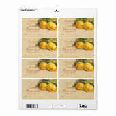 Etikett für Lemon Canning (Vorne)
