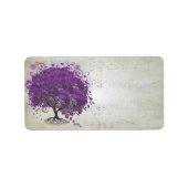 Etikett für Lila Herzfleckenspalte Adressaufkleber (Vorne)