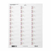 Etikett für Lila und blaue Wildblume (Vorne)