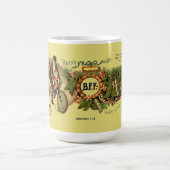 Etikett für Limanbohnen in viktorianischer Ära Kaffeetasse (Mittel)