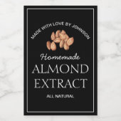 Etikett für Mandelextrakte (Einzelnes Label)