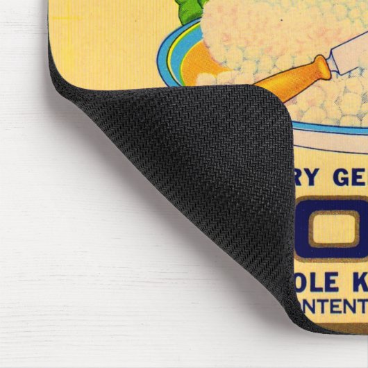 Etikett für Marvel-Dosen aus Mais aus den 1930ern Mousepad (Ecke)