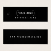 Etikett für Minimalistische Firmenlogo (Vorne & Hinten)