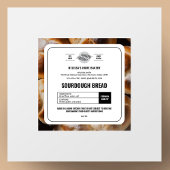 Etikett für Minimalistische Hütte Quadratischer Aufkleber