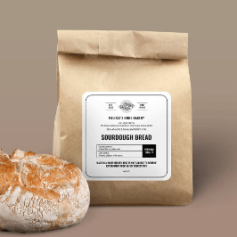 Etikett für Minimalistische Hütte Quadratischer Aufkleber