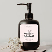 Etikett für Minimalistische Kerzenhalterung Quadratischer Aufkleber