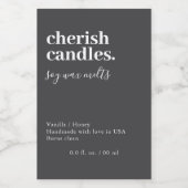 Etikett für Minimalistische Wachtel (Einzelnes Label)