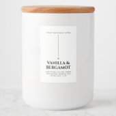 Etikett für Minimalistische weiße Kerze (Vorderseite)