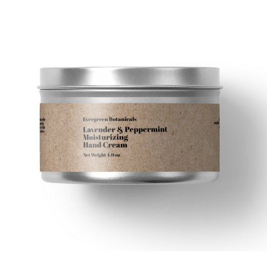 Etikett für moderne Kraftkosmetika 1 x 7,25