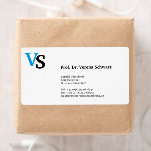 Etikett für Monogramm (Insitu)