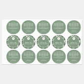 Etikett für natürliche botanische Inhaltsstoffe im (Blatt)