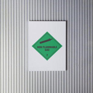 Etikett für nicht brennbares Gas 2
