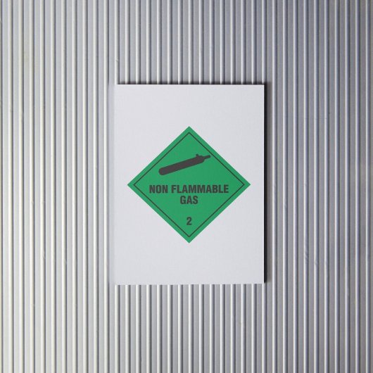 Etikett für nicht brennbares Gas 2