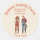 Etikett für niedliche Hausfrauen Runder Aufkleber (Vorderseite)