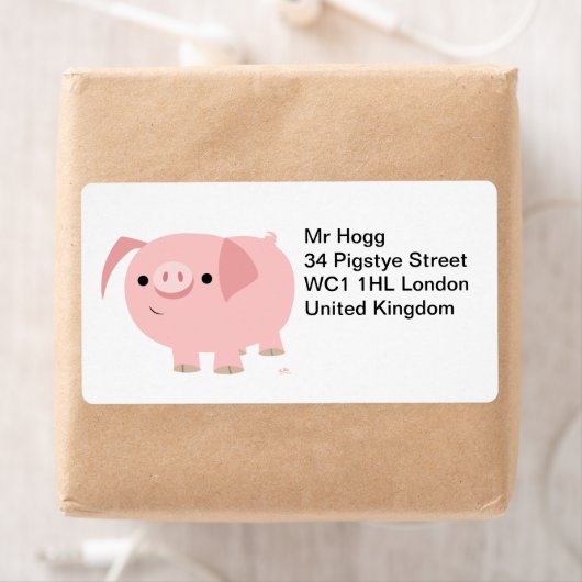 Etikett für niedlichen Cartoon (Insitu)