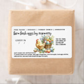 Etikett für niedliches Ei (Insitu)