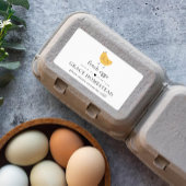 Etikett für niedliches Hühnerzucht