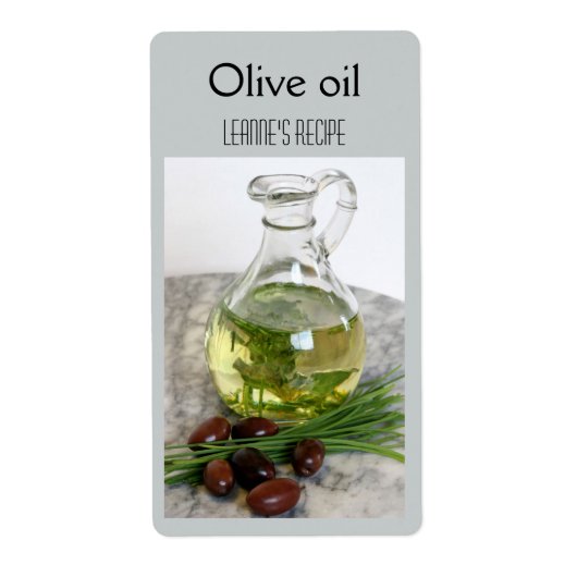 Etikett für Olivenöl und Küken (Vorne)