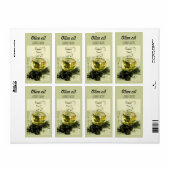 Etikett für Olivenöl und Küken (Vorne)