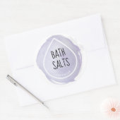 Etikett für Ölteppiche Runder Aufkleber (Umschlag)