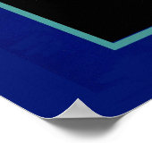 Etikett für orangefarbene Kisten der legalen Aussc Poster (Ecke)