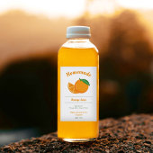 Etikett für Orangensaft