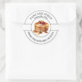 Etikett für Pancake Sirup Runder Aufkleber (Tasche)