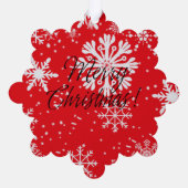 Etikett für Papier und Geschenkkarte Ornament Karte (Rückseite)