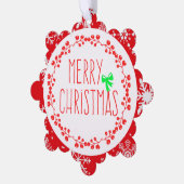 Etikett für Papier und Geschenkkarte Ornament Karte (Linke Ecke)