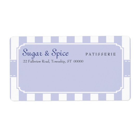 Etikett für Pastel Patisserie (Vorne)