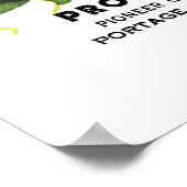 Etikett für Peas-Saatgut Poster (Ecke)