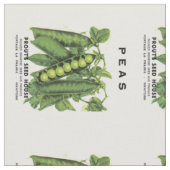 Etikett für Peas-Saatgut Stoff (Nahaufnahme)