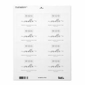 Etikett für personalisierte Logoseife (Vorne)