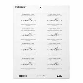 Etikett für personalisierte Seife (Vorne)