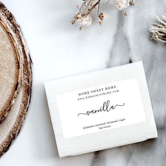 Etikett für personalisierte Seife