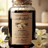 Etikett für Personalisierte Vanilla Extract