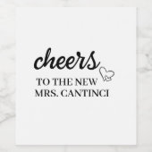 Etikett für personalisierte Weinflaschen (Einzelnes Label)