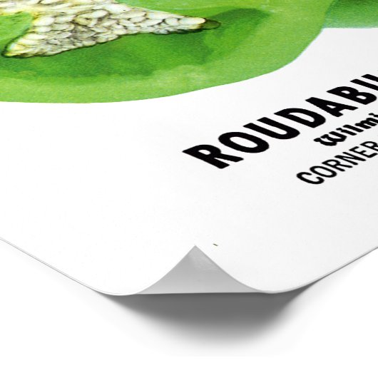 Etikett für Pfefferpackungen Poster (Ecke)