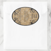 Etikett für Polysaftbeutel Ovaler Aufkleber (Tasche)