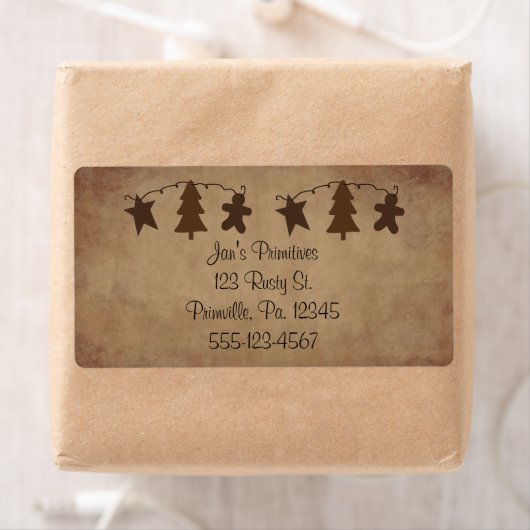 Etikett für primitive Ornamente (Insitu)