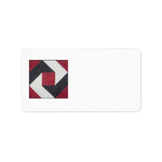 Etikett für Quilt-Blockadresse Adressaufkleber
