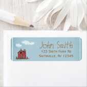 Etikett für Red Stall Farm Address (Insitu)