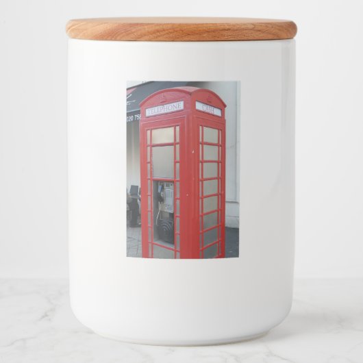 Etikett für Red Telefone Cabs Food Container (Vorderseite)