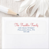 Etikett für Rot und Blau (Insitu)