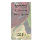 Etikett für Rotwein (Vorne)