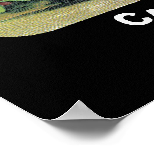 Etikett für Rübenfutter Poster (Ecke)