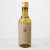 Etikett für rustikale Ahornsirup (Vorderseite)